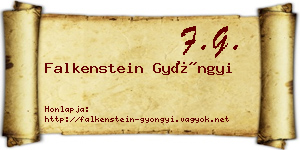 Falkenstein Gyöngyi névjegykártya